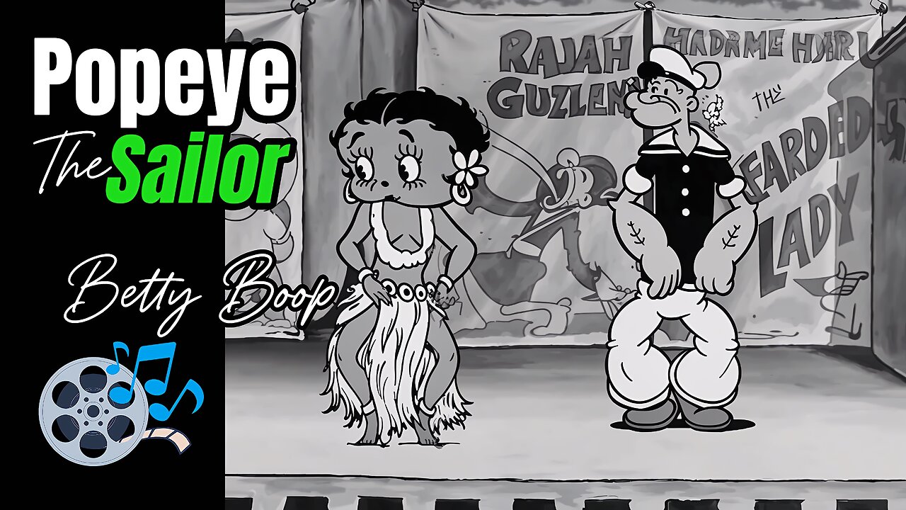 Popeye the Sailor with Betty Boop - 1933 (HD) | First Popeye Cartoon by Fleischer Studios