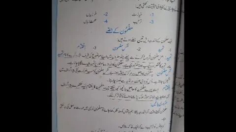 Urdu B Class 6th & 7th Essay