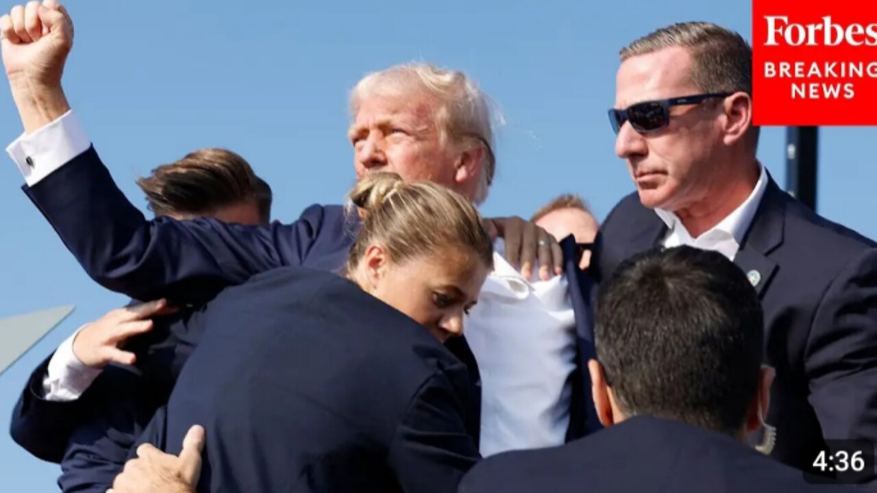 BREAKING NEWS: Shots Fired At Trump Rally, Former President Pumps Fist As He's Rushed