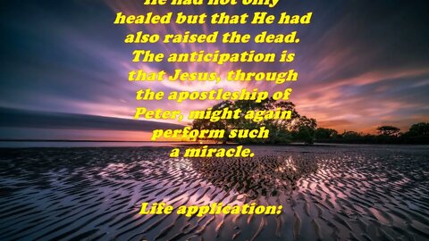 Daily Bible Verse Commentary - Acts 9:38