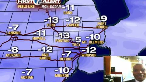 Biting wind chills