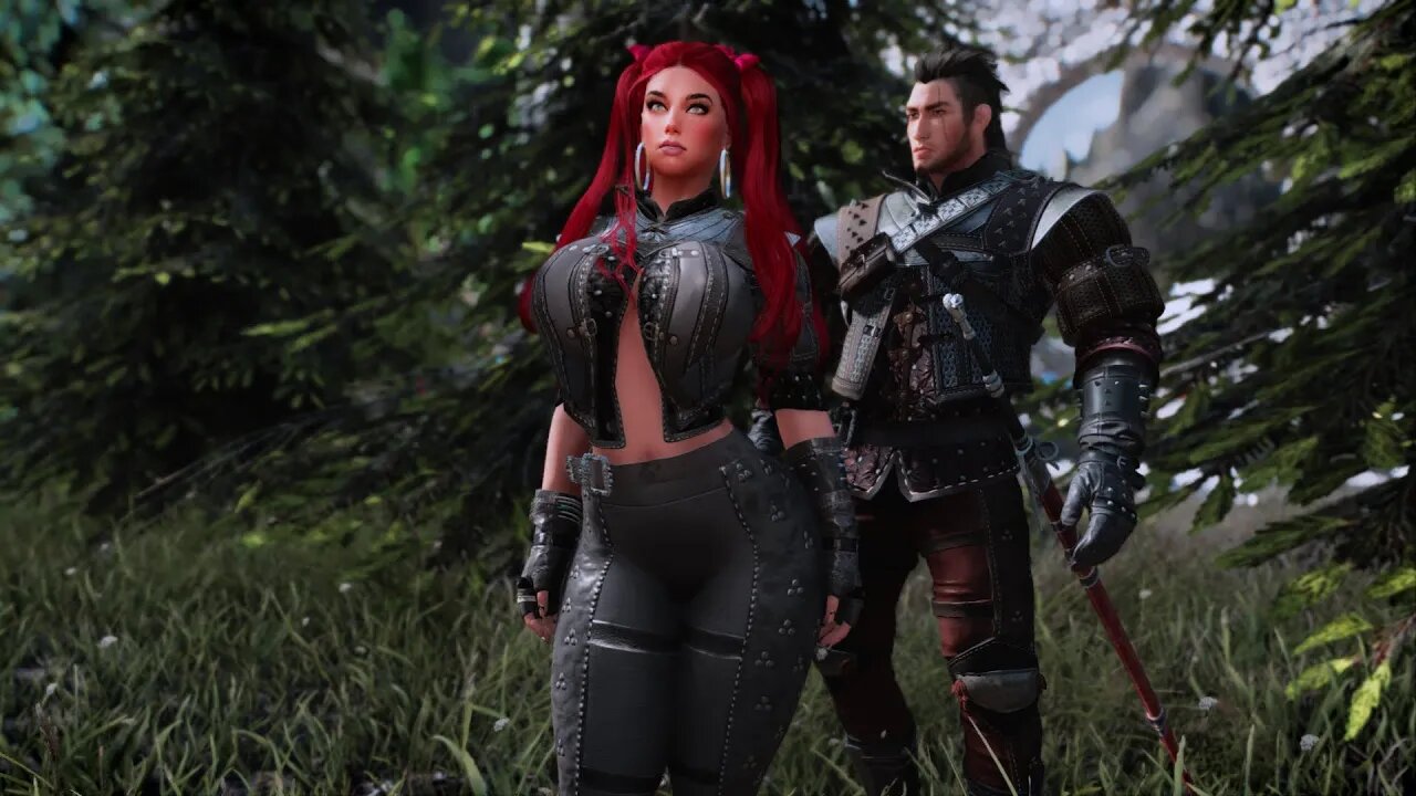 Skyrim Grandmaster Wolven Armor (Male and Female) SE