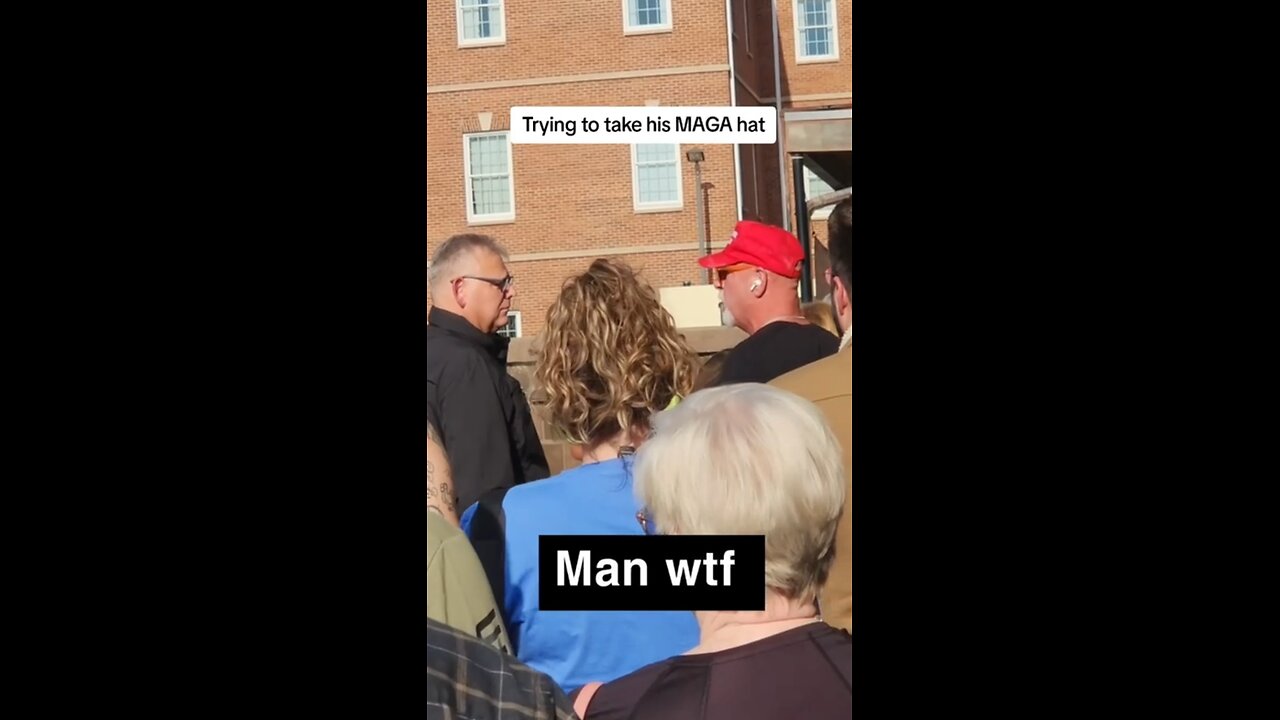 Election and Police “try” to tell a man to remove his MAGA hat, he says “No”