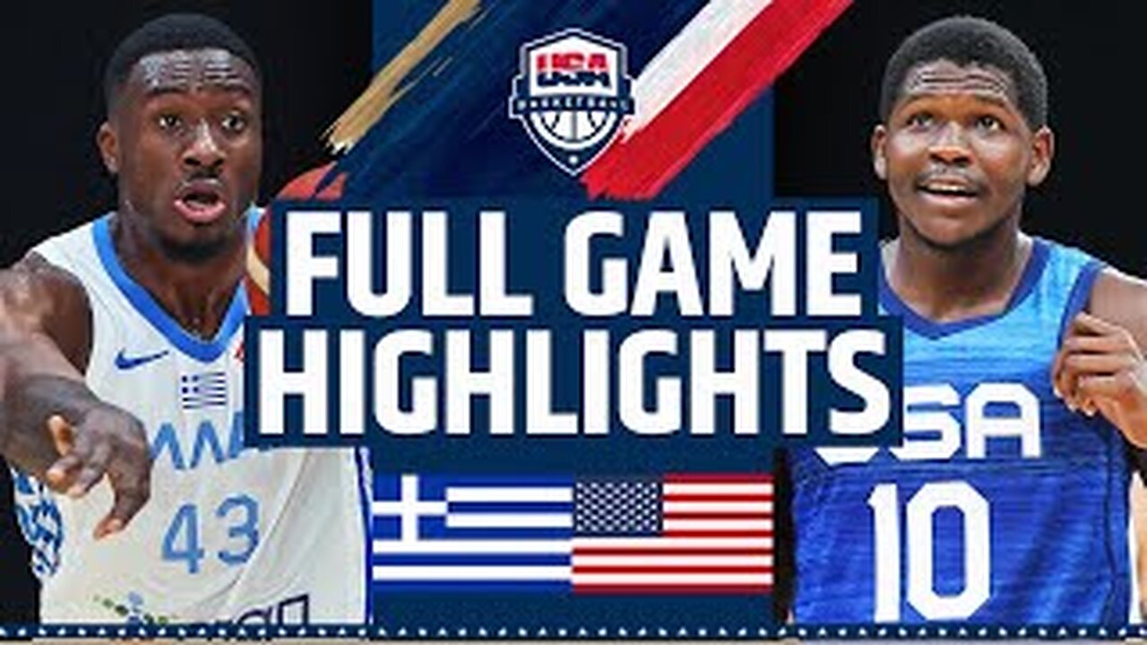 GREECE vs USA SHOWCASE _ FULL GAME HIGHLIGHTS _ August 18, 2023.