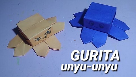 Cara membuat gurita dari kertas || origami