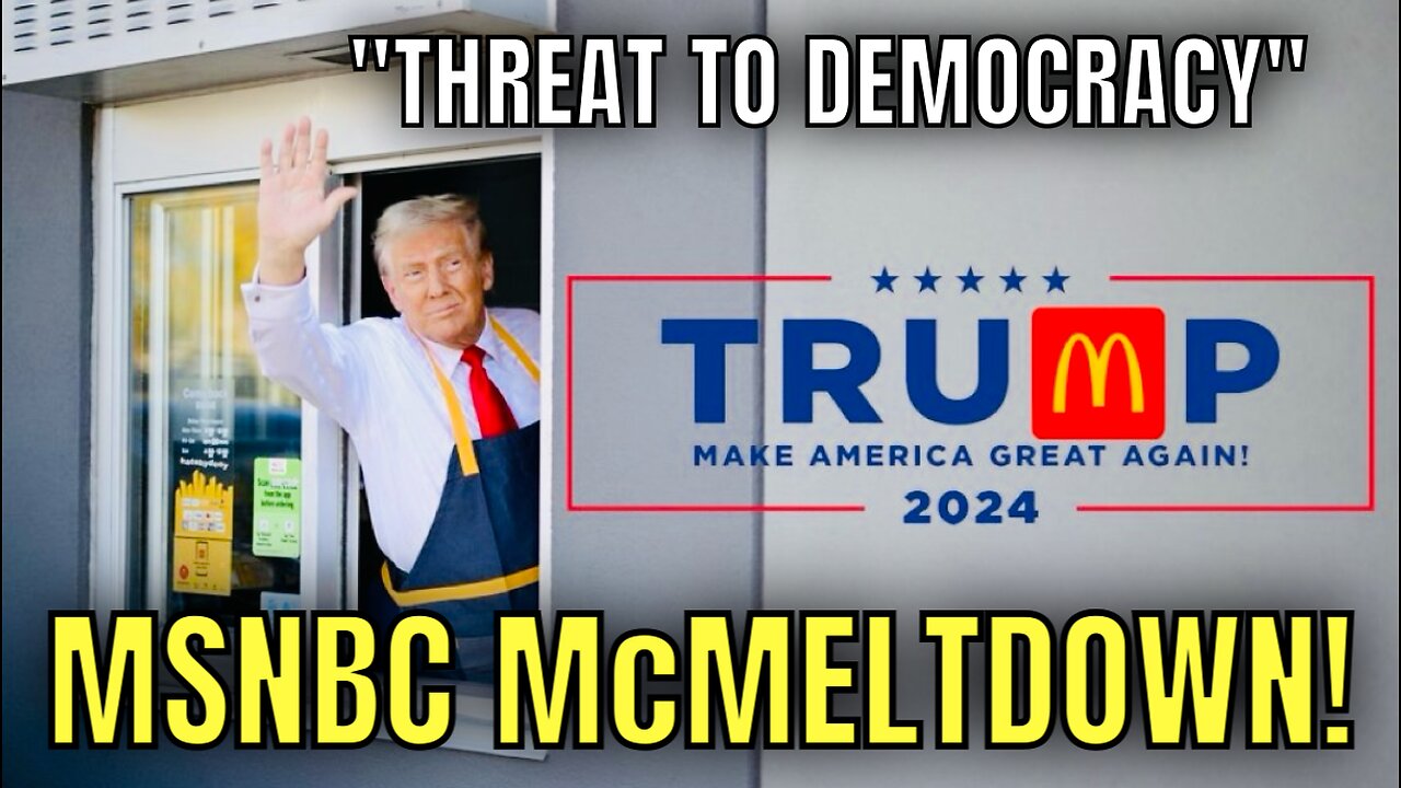 MSNBC proved again that the Left Can’t Meme: McMeltdown over TRUMP at McDonalds Yesterday! 🤡🤡