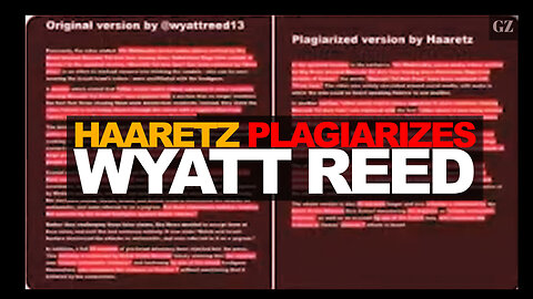 Israeli paper Haaretz plagiarizes Wyatt Reed