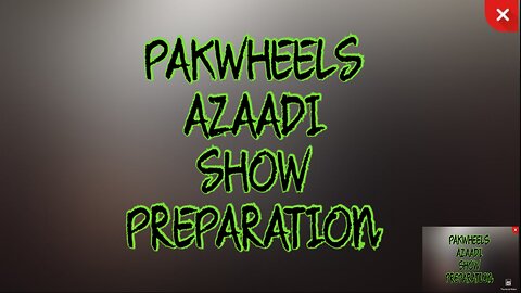 PAKWHEELS PREPARATIONS