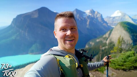 Exposing Illegal Drone Flight at Lake Louise, Hiking Lake Agnes, Big Beehive, Little Beehive