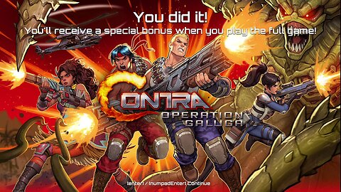 Contra Operation Galuga Demo PC Gameplay Lance