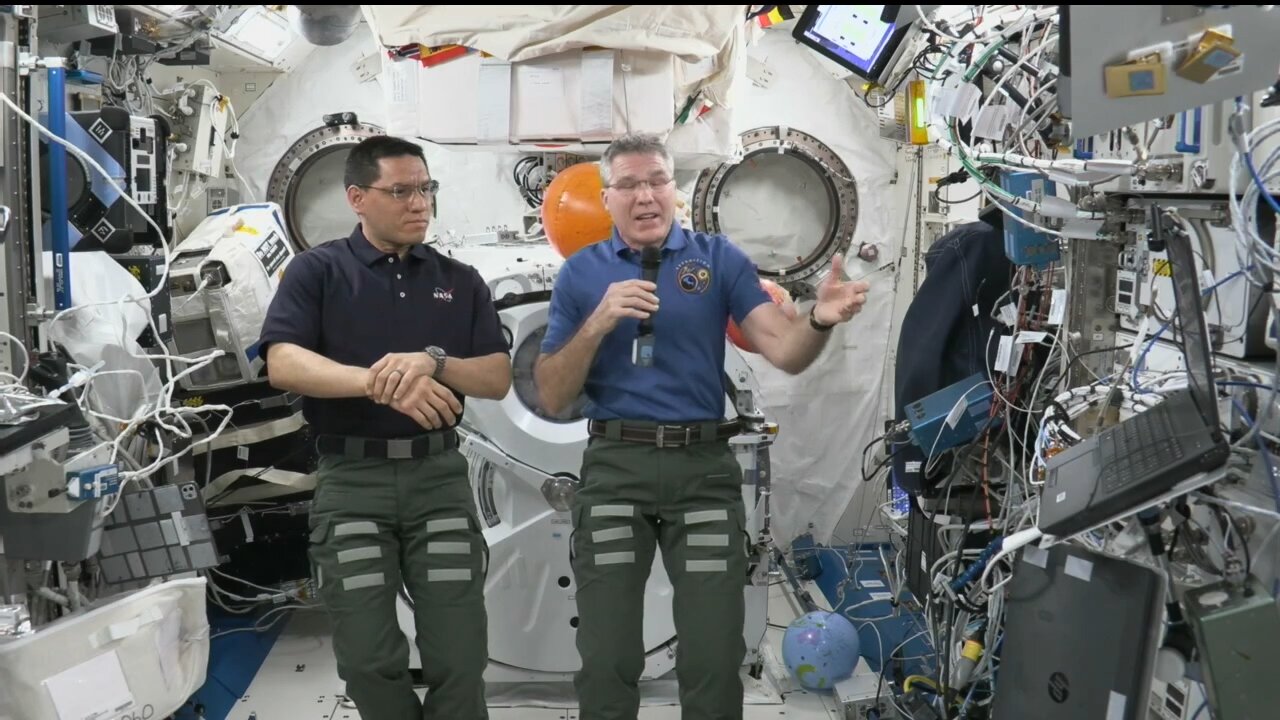 Expedition 69 Space Station Crew Answers Galveston, Texas, Student Questions - Aug. 14, 2023