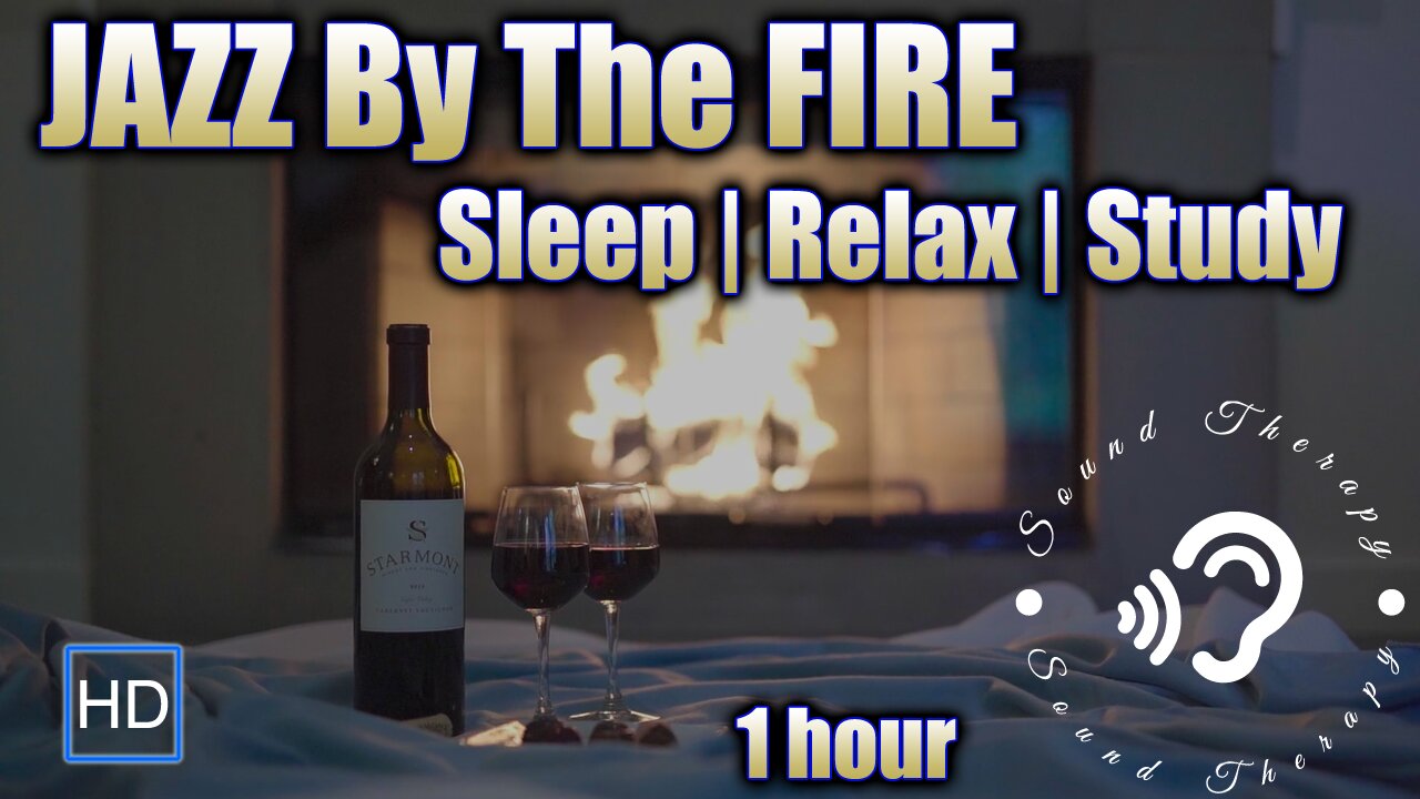 Smooth JAZZ by the CRACKLING Fireplace! Best for Romance, Relaxation, Date Night, Ambience.