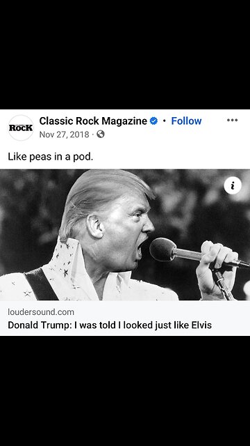 Donald Trump does his Elvis Impression today. "Thank you very much"!