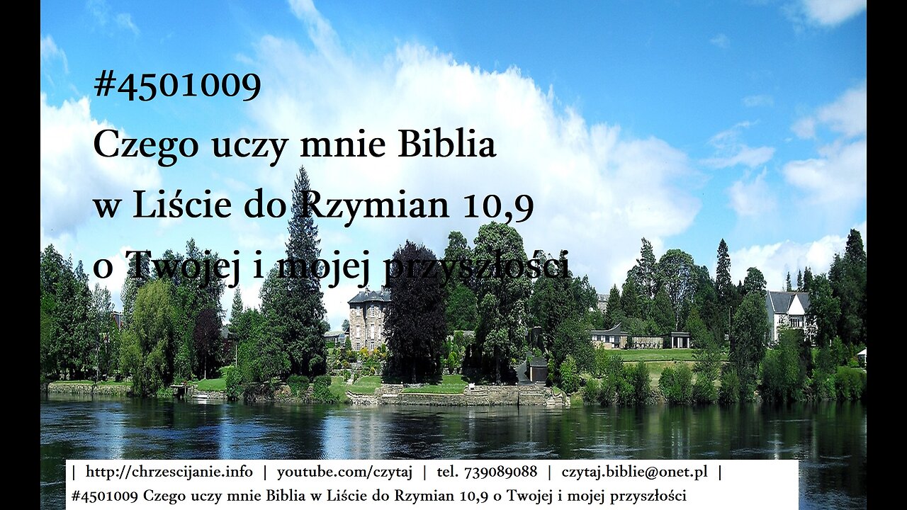 #4501009 Czego uczy mnie Biblia w Liście do Rzymian 10,9 o Twojej i mojej przyszłości