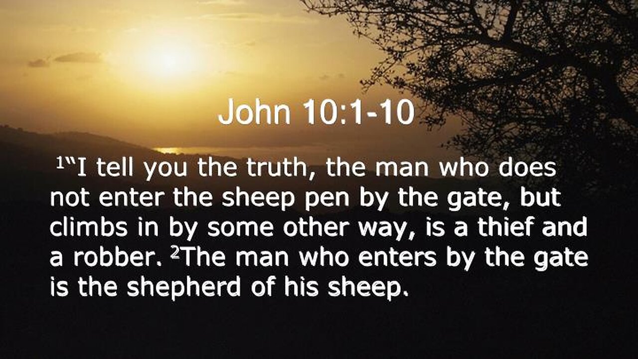 John 10_1-10 Sunday Teaching (3-12-23) Pastor Greg Tyra PART 1 OF 2