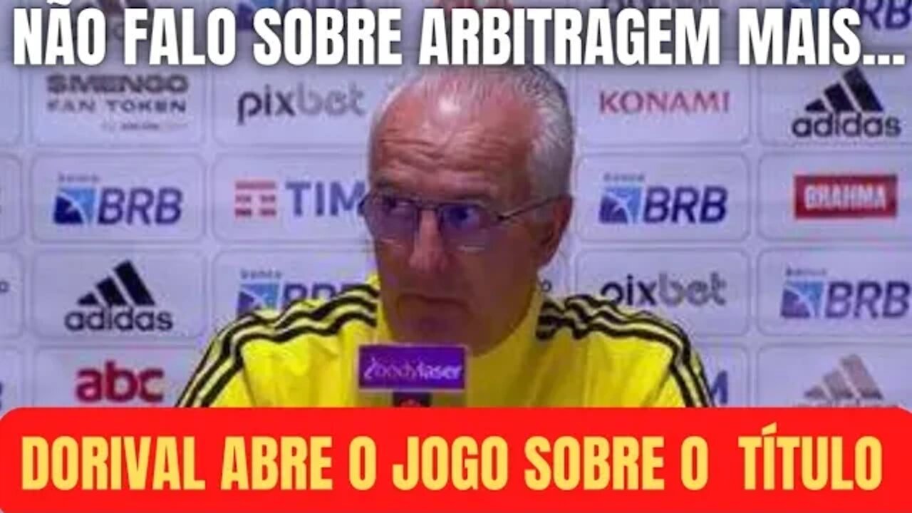 COLETIVA DE IMPRENSA DORIVAL JÚNIOR/ TREINADOR ABRE O JOGO SOBRE DISPUTA DO TÍTULO.