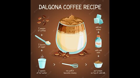 Dalgona _coffee_ recipe __it's so cool