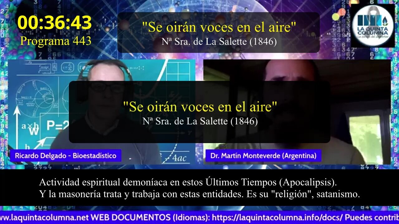 "Porque escuchan voces" (Programa 443) Actividad espiritual más fuerte en estos Últimos Tiemplos