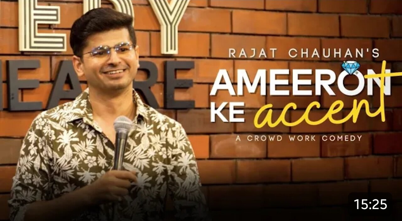 Ameeron ka accent / stend up comedy by rajat chauhan