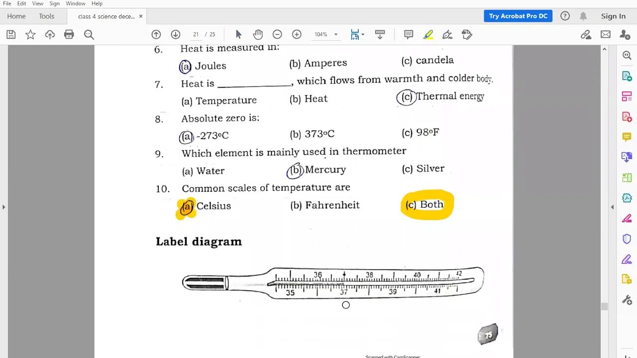 Zoom Online Science Class 4th 7 12 2020