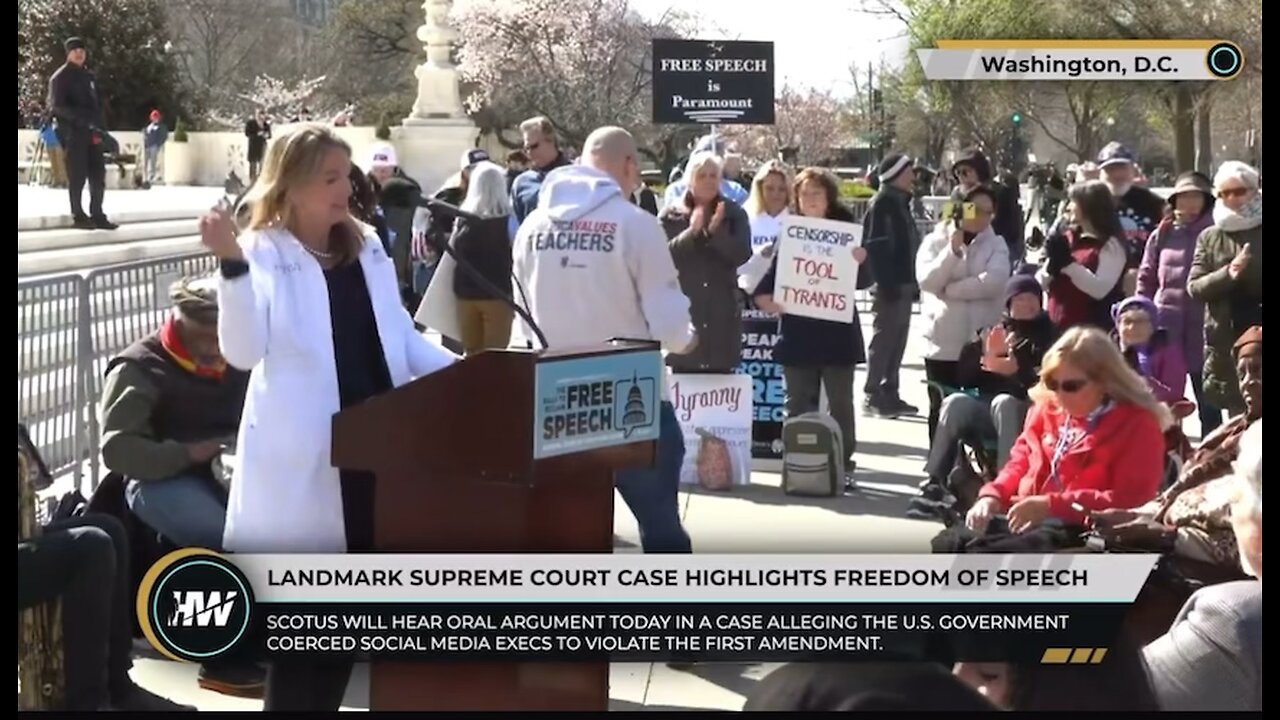 Free Speech Rally outside SCOTUS