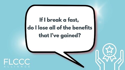 If I break a fast, do I lose all of the benefits that I’ve gained?