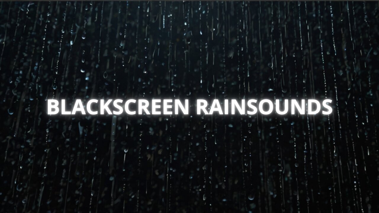 Calming Rain Black Screen Live to Sleep Better