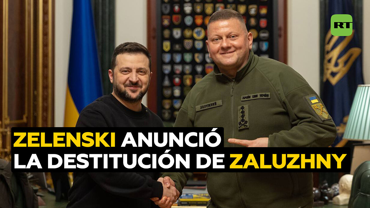 El presidente de Ucrania anunció la destitución del comandante en jefe de las Fuerzas Armadas