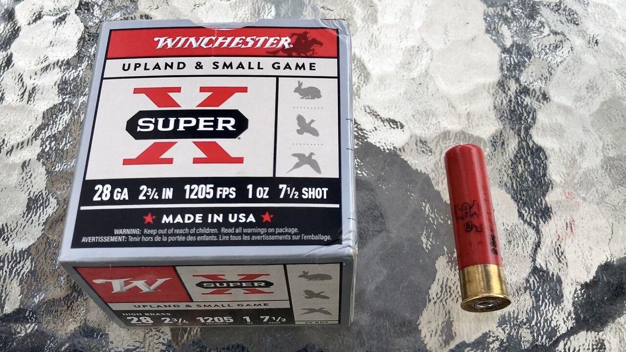 Winchester 28 Gauge Super X 1 Ounce 7.5 Shot - Breakdown