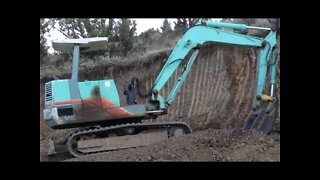 Yanmar YB 451 Excavator Working a Trail