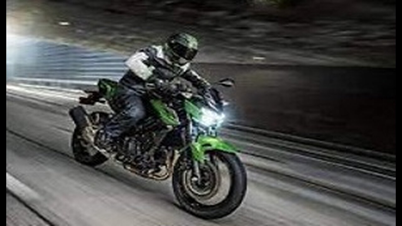 Biker leaves on his mournful business