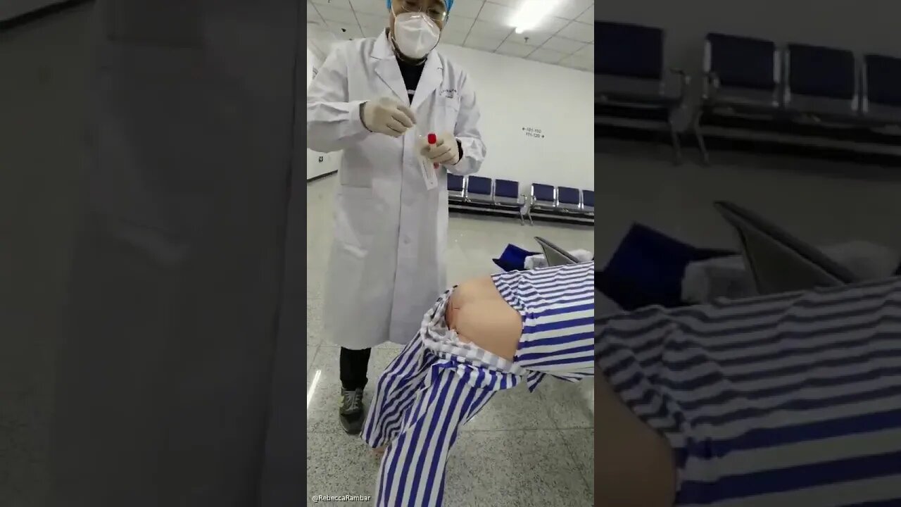 COMPARTILHE! China demonstra como realizar uma coleta de amostra de ESFREGAÇO ANAL para o C . VID 19