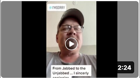 Vaccinated Canadian man offers a sincere apology to the unvaccinated