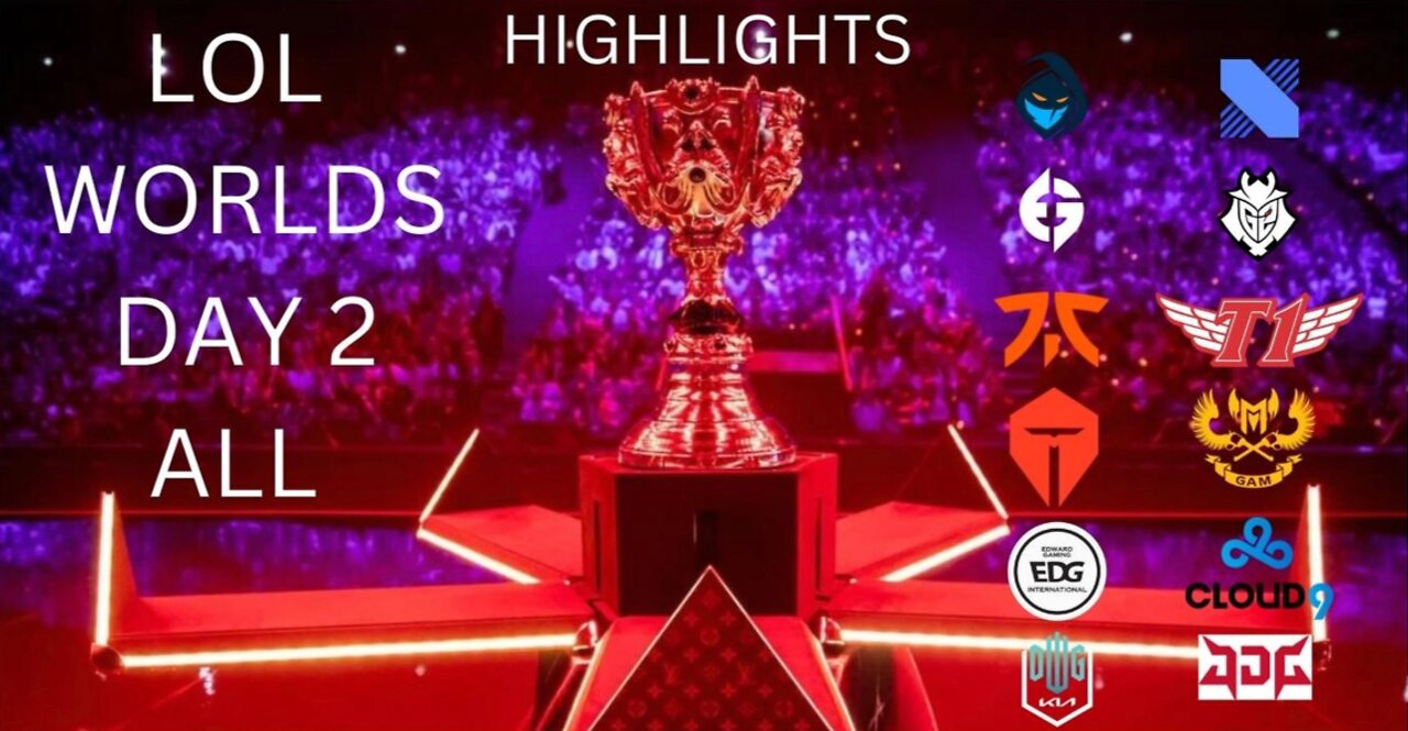 LOL World Championship Day 2 Highlights [ All GAMES ]