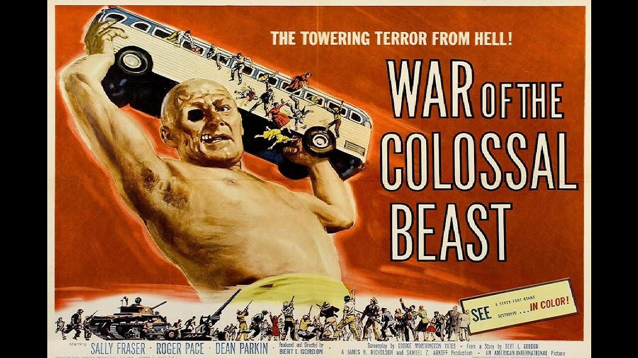 WAR OF THE COLOSSAL BEAST 1957 The Giant Man Returns as a Deformed Cyclops Trailer (Movie in HD)