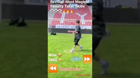 Football Most Magical Penalty Taker Skills ⚽️⚽️⚽️🔥🔥🔥#shorts