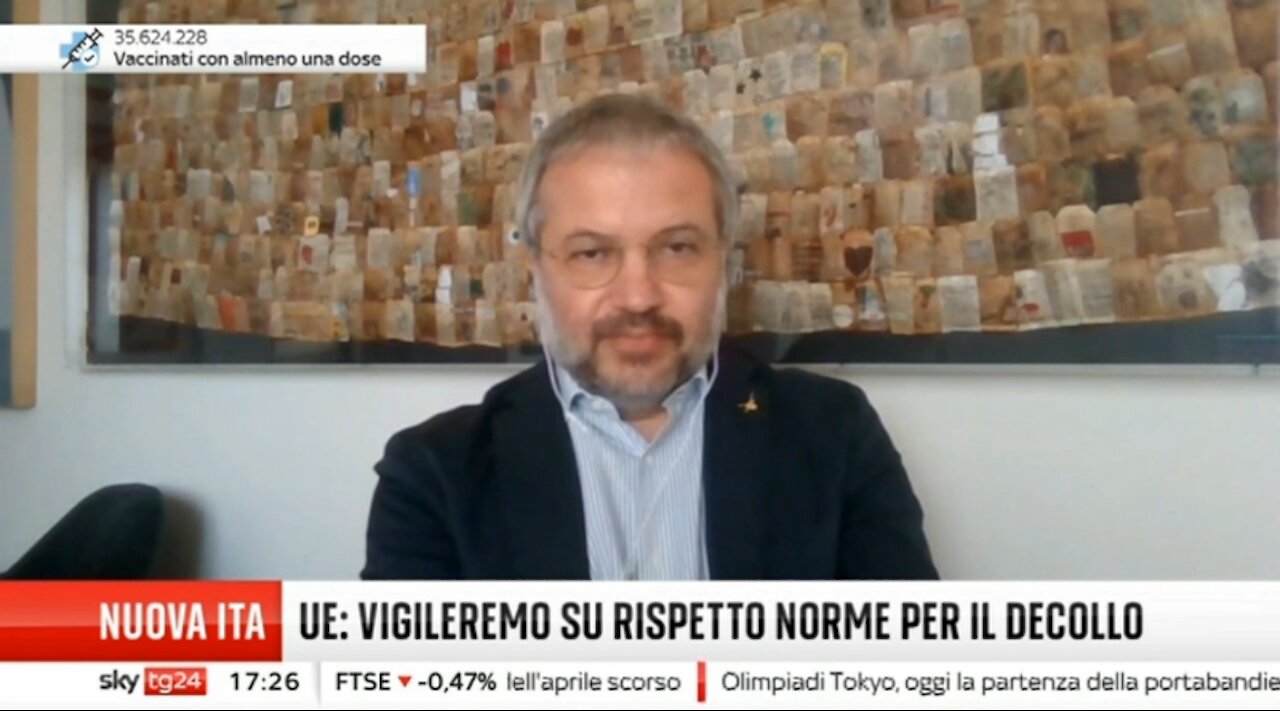 Claudio Borghi Aquilini ITA Alitalia - GreenPass - Green New Deal