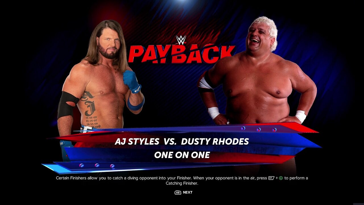 WWE 2k24 Aj Styles vs Dusty Rhodes