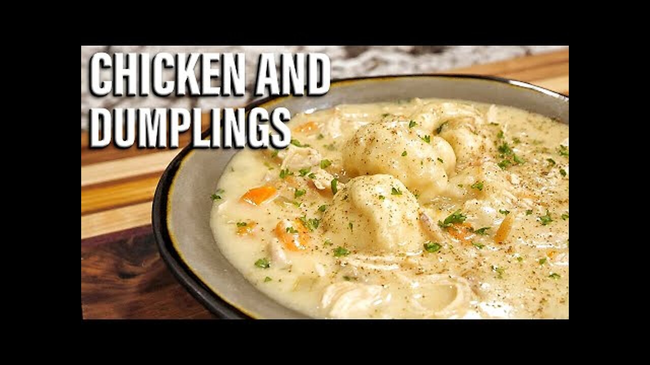 Chicken and Dumplings: The Best Comfort Food Ever! (Recipe in Description)