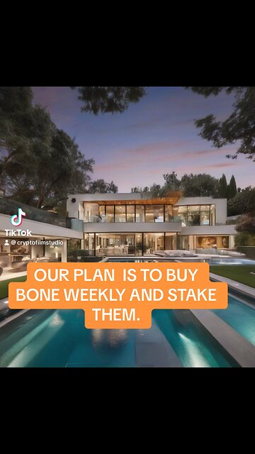 OUR PLAN IS TO BUY BONE WEEKLY AND STAKE THEM. #shibainucoin #shibarmy #shibariumnews #shibarmy
