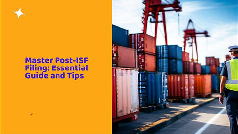 Navigating Post-ISF Filing: What Happens After You File?