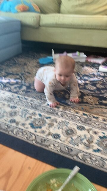 She Crawled on CHRISTMAS - Best Present EVER