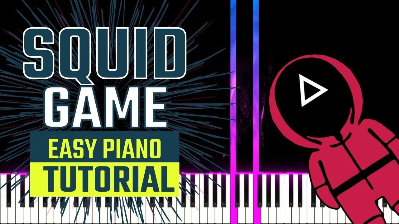 ❤️ Squid Game OST - Episode 6 Marble Scene / Easy Piano Tutorial 😃