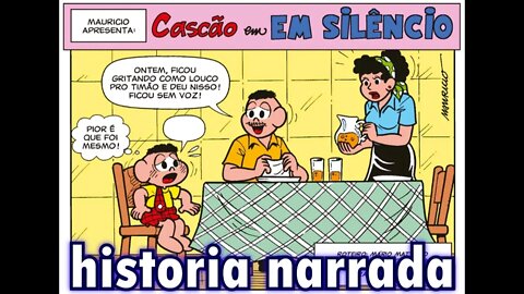 Cascão em-Em silêncio | Gibis do Rapha