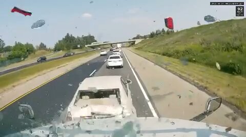 Truck Crashes Into Car