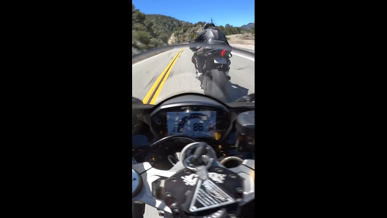 POV Mountain Motorcycle Ride