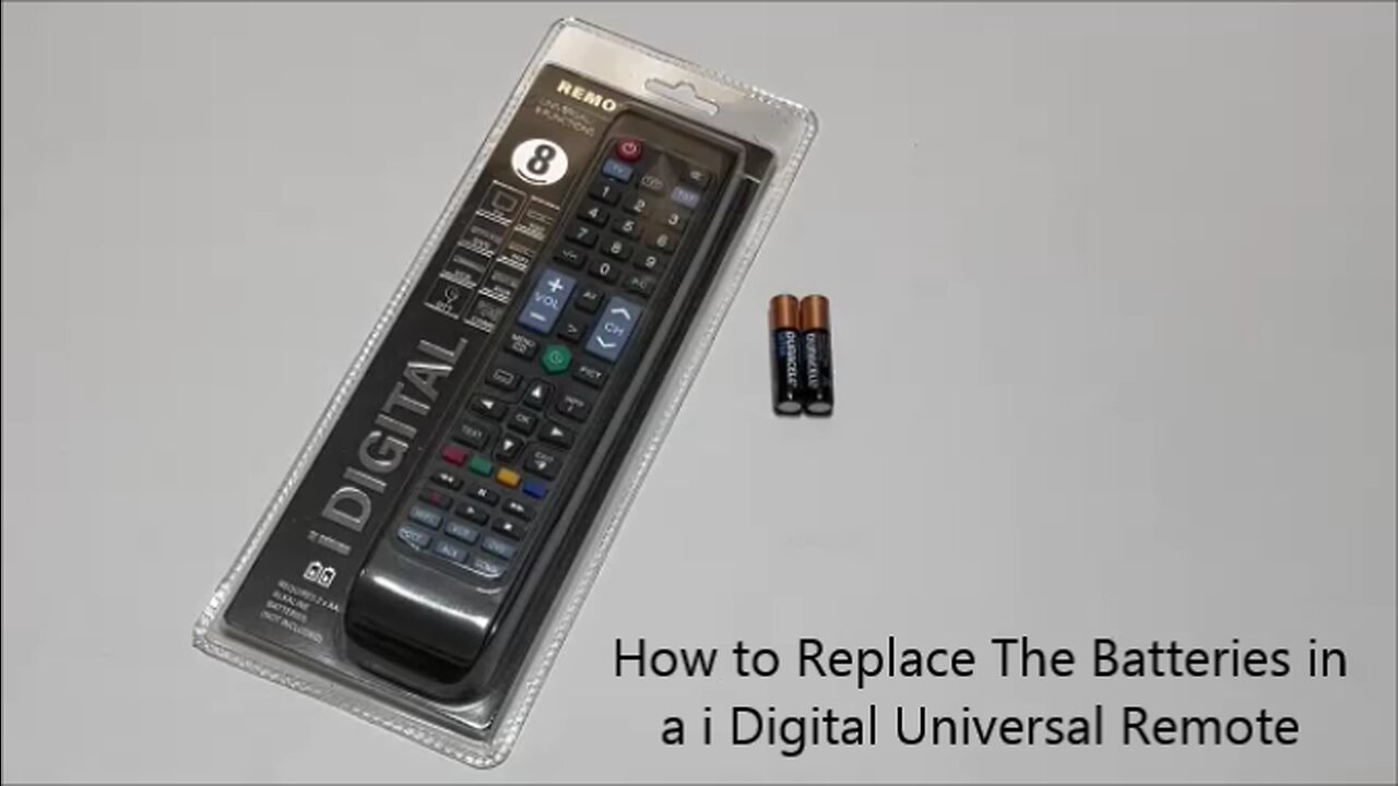 How to Replace The Batteries in a i Digital Universal Remote