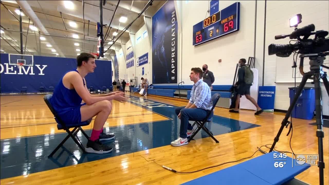 Bradenton basketball player Olivier Rioux is the tallest teenager in the world