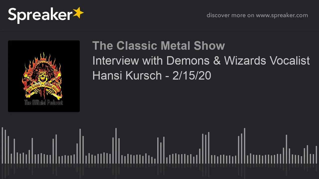 CMS HIGHLIGHT - Interview with Demons & Wizards Vocalist Hansi Kursch - 2/15/20