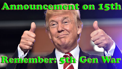 5Th Gen Warfare in Full Swing | DJT Message Tomorrow | Big Things Habbening